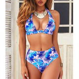 2019 Sexy High Waist Dot Print Bikini swimwear