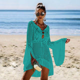 Crochet Solid Cover-Ups Beach Wear