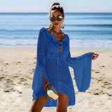 Crochet Solid Cover-Ups Beach Wear