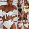 UK New Women Knotted  Bikini Set