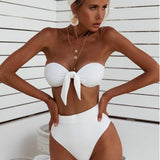 UK New Women Knotted  Bikini Set